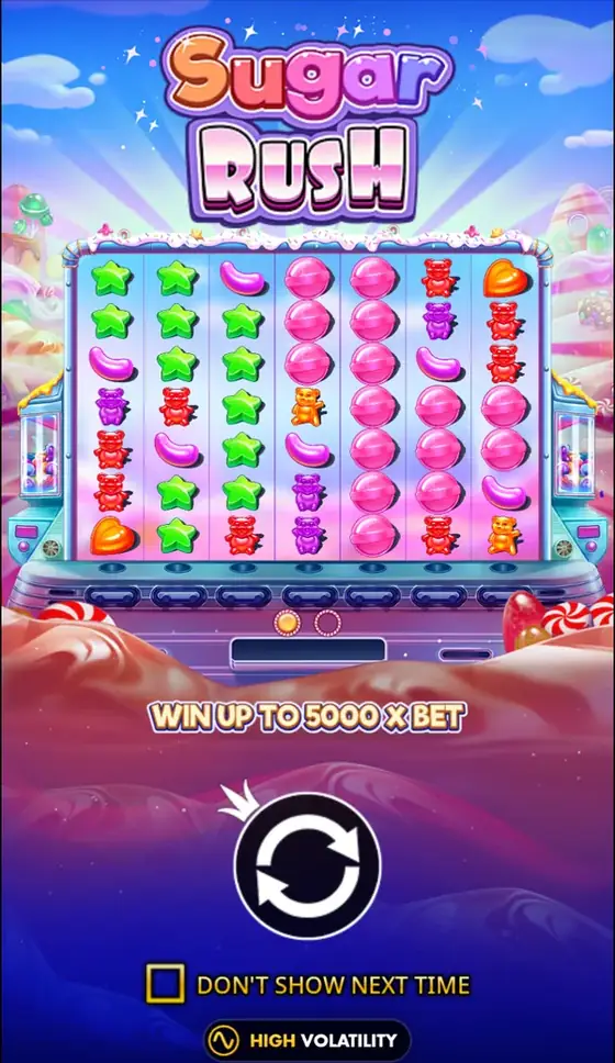 Sugar Rush on a phone in portrait mode